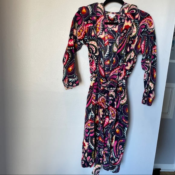 Vera Bradley Haymarket Plush Fleece Hooded Robe - Picture 2 of 8